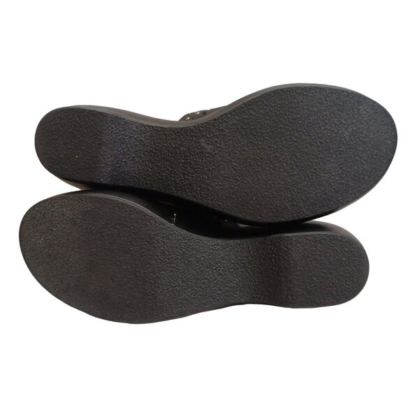 ✅Tommy Hilfiger Black Studded Leather Mules Womens Size 8.5M slip On Clogs Heels - Picture 2 of 15